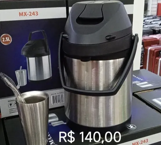 Kit tereré garrafa térmica , bomba e cuia 