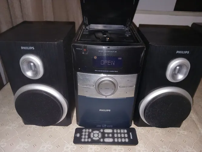 Micro System MCM148 marca Philips perfeito tudo funciona cd MP3 c/controle remoto original