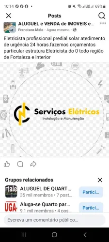 Serviço de elétrica solar predial residencial