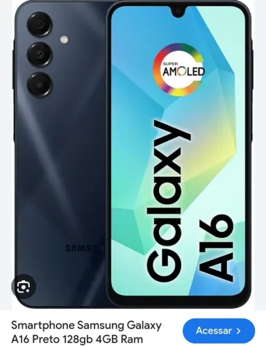CELULAR A 16 128GB. NA CAIXA