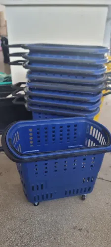 Carrinho de supermercado Azul
