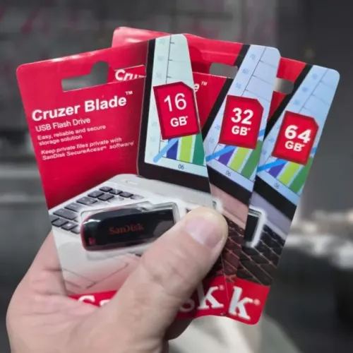 Original Lacrado Pen Drive Sandisk Cruzer Blade 16Gb / 32Gb / 64Gb