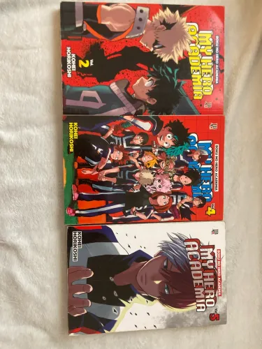 Mangás ?My hero academia? volumes 2, 4 e 5