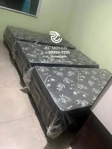 Base box solteiro 88x1.88 com Colchão D33 Acoplado Direto da Fábrica | Pronto Para Entrega