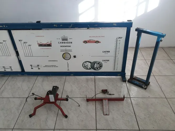 Painel de alinhamento automotivo a Laser. Completo