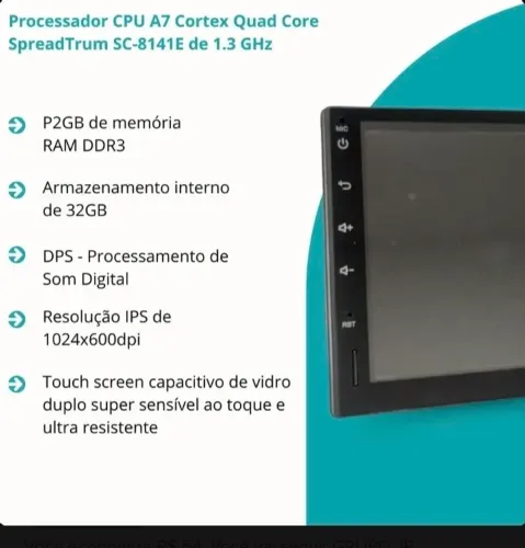 Multimidia aikon 7pl android carplay