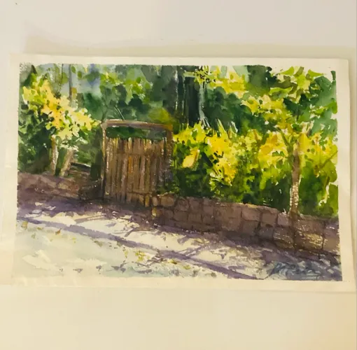 Linda Pintura Aquarela. Decoração