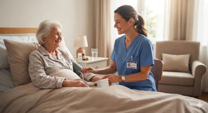 Cuidador de idosos e acompanhante em hospitais 