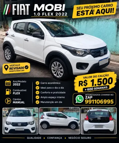 Fiat Mobi Like 1.0 Fire Flex 5P. 2022
