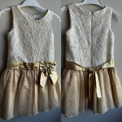 Vestido infantil Sweet Heart Rose - Tamanho 6 anos