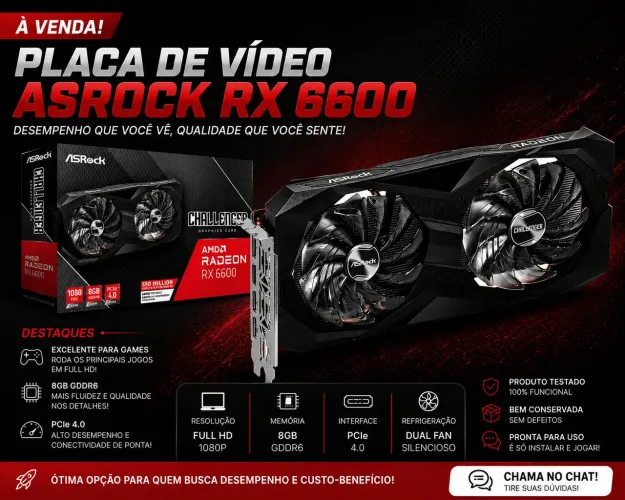 Rx6600 ASRock Challenger