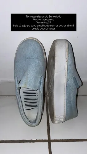 Slip on/ sapatênis Santa Lolla 