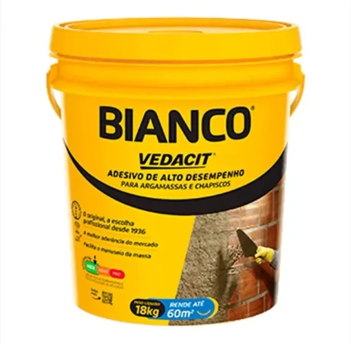 Aditivo bianco vedacit para argamassa e chapisco