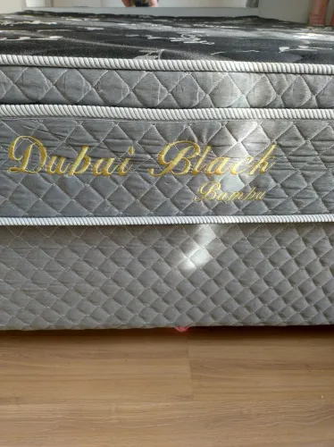 Cama box casal + colchão Herval !!