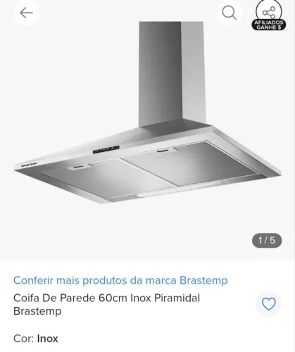Coifa de parede 