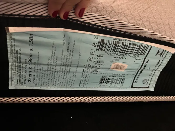 Cama box queen com cabeceira Ortobom (ótimo estado)