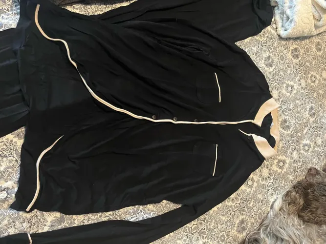 Pijama manga comprida preto Joge tamanho M