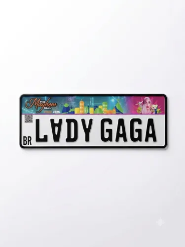 Placa Lady Gaga Mayhem Ball Tour 2025