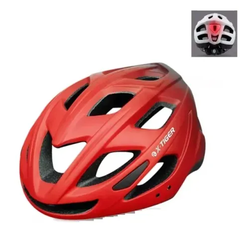 Capacete de Ciclismo com Pisca Alerta Sinalização LED 24h+ X-Tiger