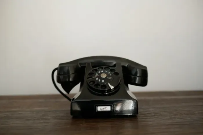 Telefone Antigo de Mesa em Baquelite Preta marca Ericsson