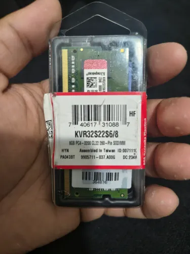 Memória RAM 2X4 e 1x8 DDR4