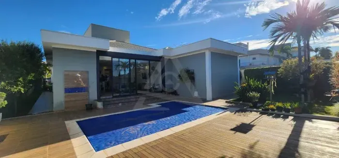 Casa térrea de alto padrão para venda ou locação no condomínio Mont Blanc Residence, em Ca