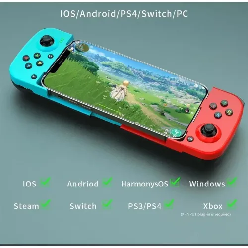 Gamepad BSP-D3 - Controle Sem Fio Bluetooth - Compatível C/ Android