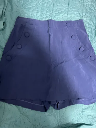 Short saia azul alfaiataria XGG