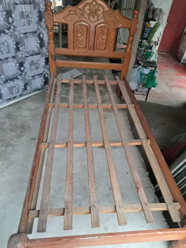 Cama madeira solteiro entrego