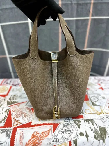 BOLSA HERMES PICOTIN LOCK 18 COURO HAND MADE