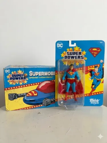 Supeman + Carro Supermobile Mc Farlane