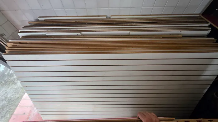 Painel Canaletado MDF Branco 2,44 x 1,22m - Seminovos