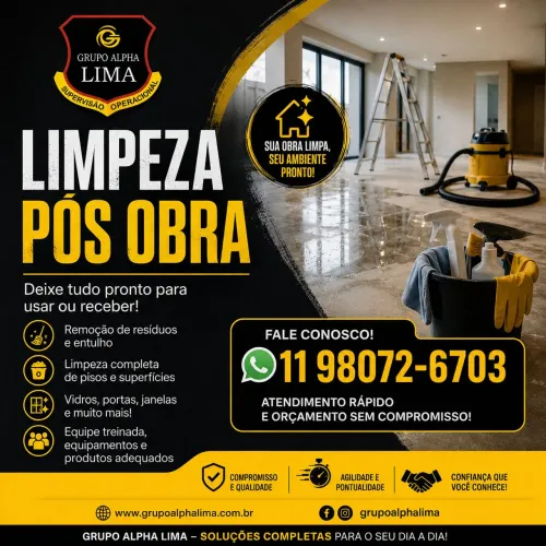 Limpeza pós obra Alphaville região