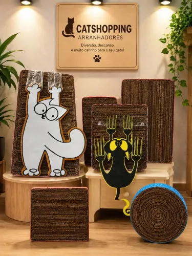 Arranhadores para gatos vários tamanhos e formatos