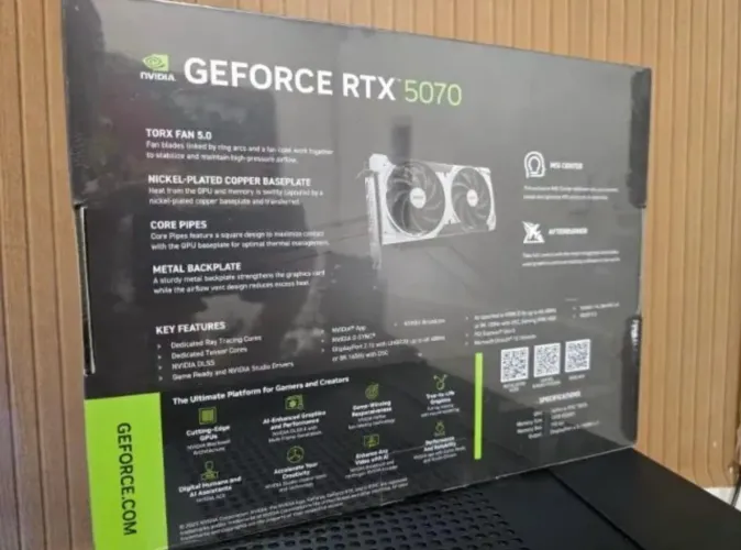 RTX 5070 MSI VENTUS X2 IMPECÁVEL