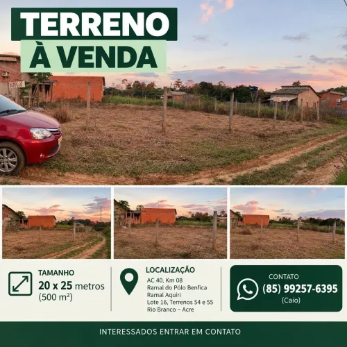 Terreno no Ramal do Polo Benfica