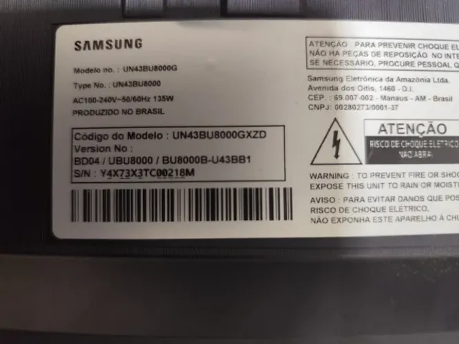 Smart TV LED 43" Samsung Crystal