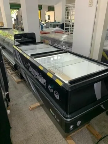 Ilhas para congelados ou resfriados supermercados e padarias- tubulação em cobre