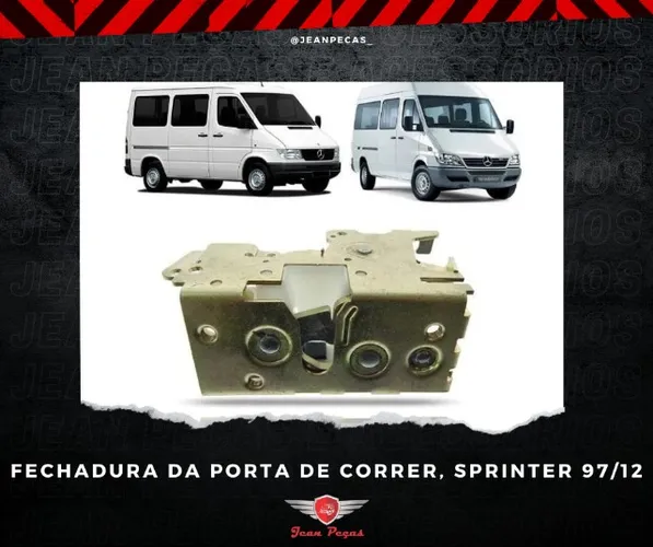 Fechadura Porta De Correr - Sprinter 97/12 Usado Original