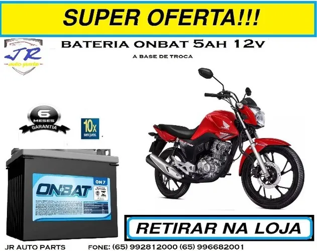 Bateria onbat 5ah Honda Fan 2020