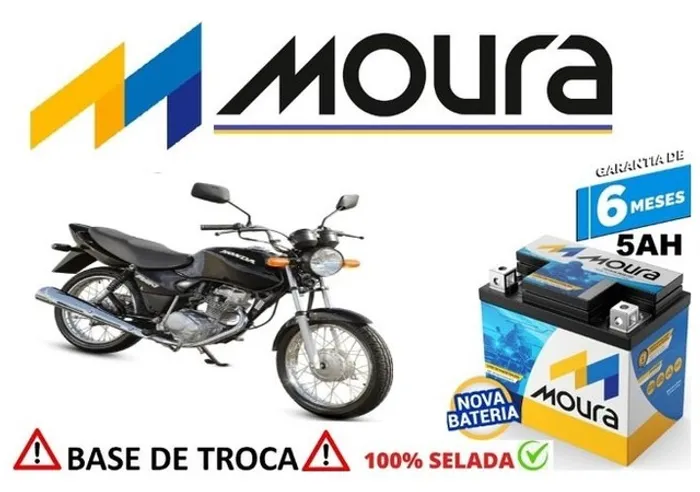 Bateria Moura 5Ah Honda Fan 2004