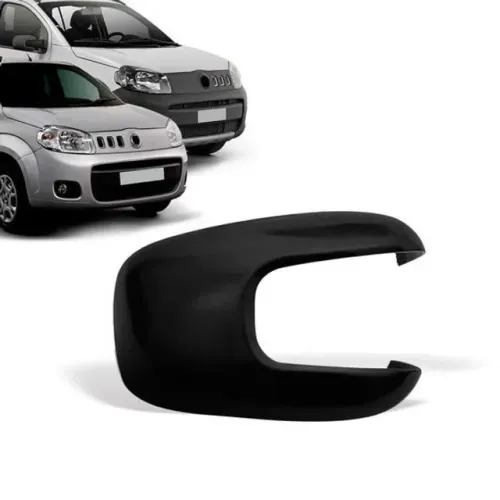 Capa de Retrovisor Fiat Uno Novo 2011 à 2022 - Superior Preto Texturizado - LD - Metagal