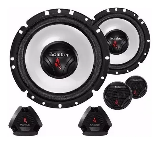 Auto Falante Kit Duas Vias Bomber 6 Pol Upgrade 120w Rms Som
