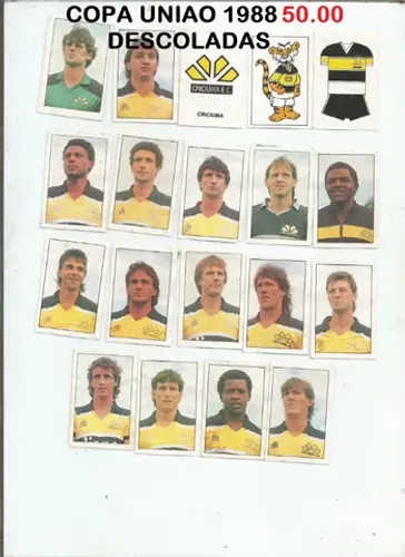 figurinhas copa uniao 1988 