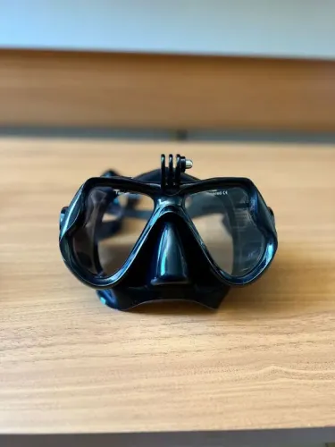 Máscara de Mergulho com Suporte para Câmera GoPro