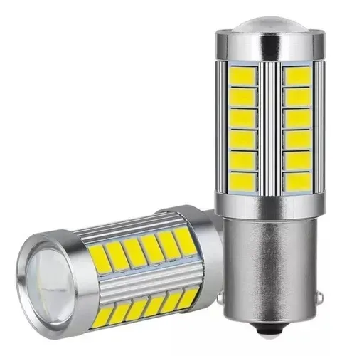 Par Lampada Led Aluminio 1 Polo 33 Leds