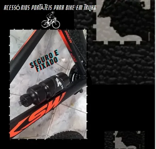 Garrafa para Bicicleta 750ml,Acompanha Suporte