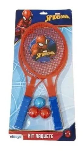 Kit Raquete (5pçs) Dy-172/4061 Spider Man Etitoys