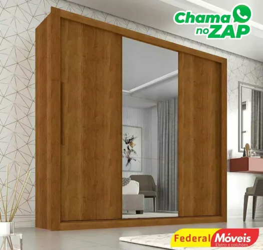 Guarda Roupa com 3 Portas e 4 Gavetas Novo Pronta Entrega