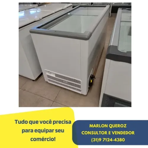 Freezer Tampa de Vidro Horizontal Fricon